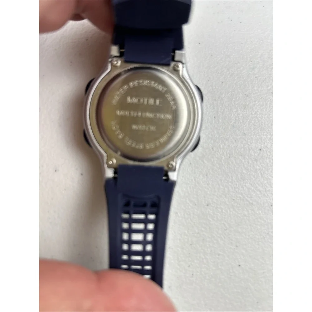 Sport Motile Multi-Function‎ Watch Water Resistant 30m Blue Band Needs Battery